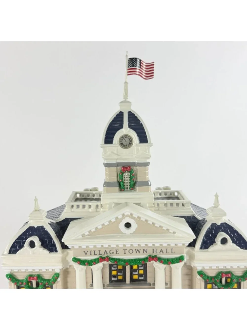 Dept 56 The Original Snow Village Town Hall #55044 Tested Works